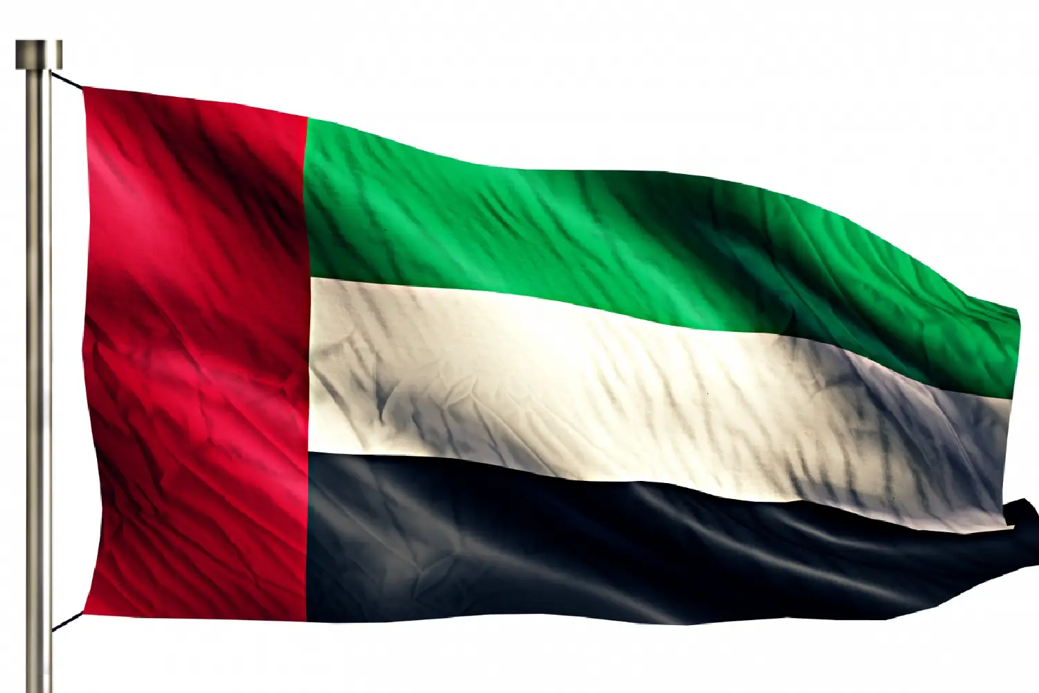 Bandeira dos emirados árabes representando o idioma árabe