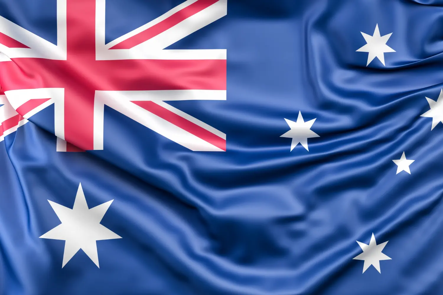 Bandeira da austrália, representando o visto australiano
