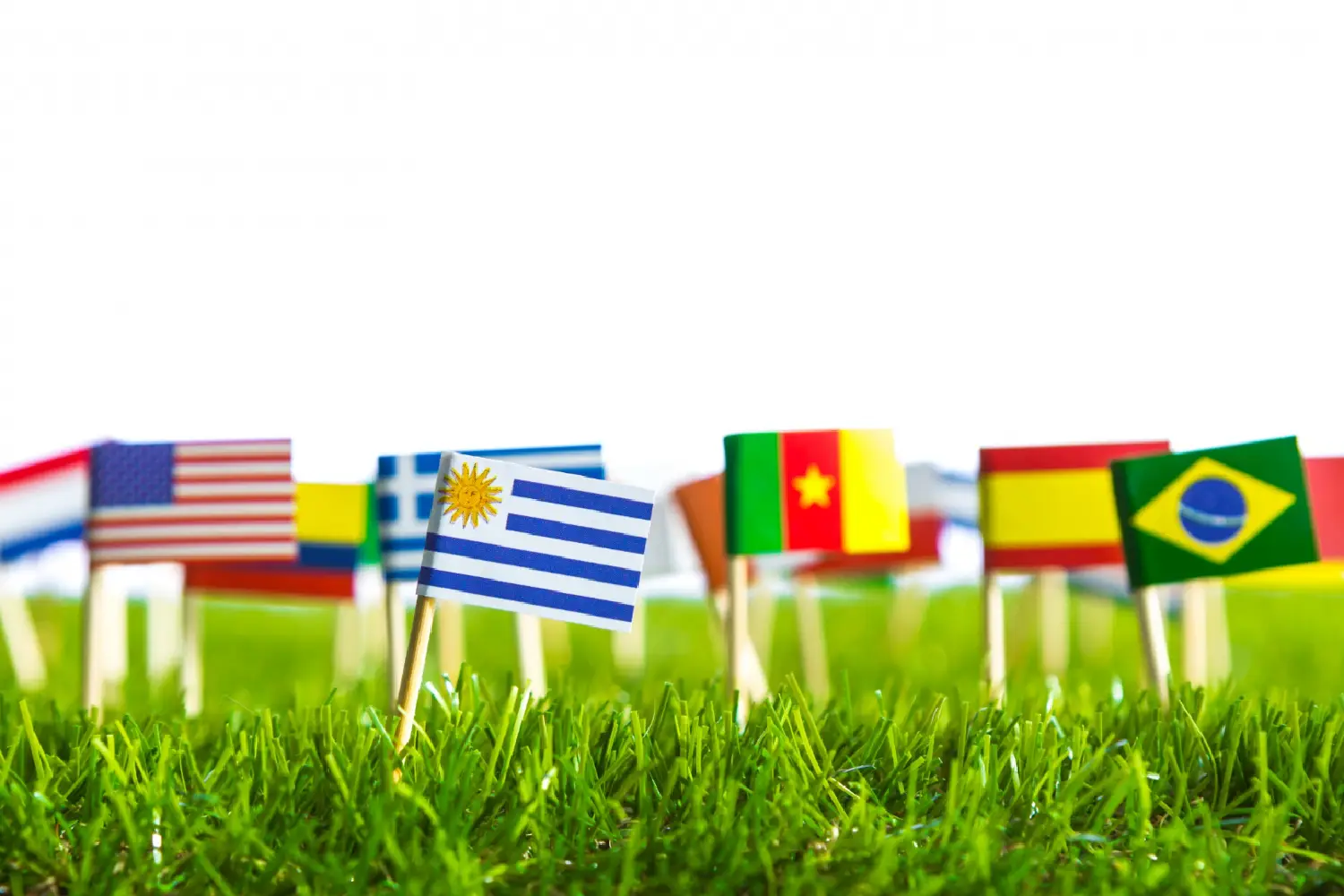 Bandeiras de diversos países para exemplificar o anglicismo.